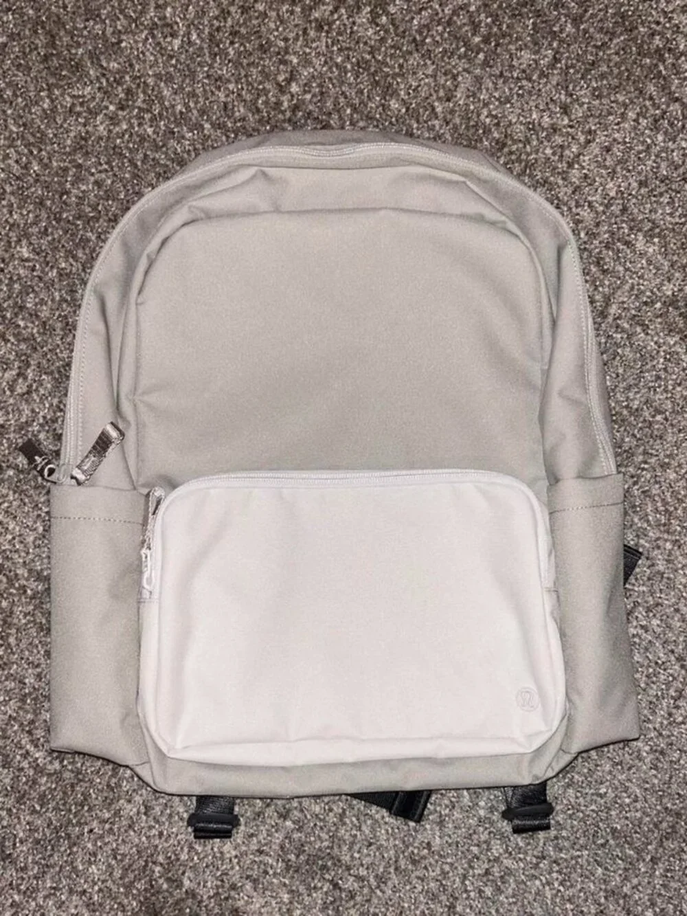 Lululemon light green/grey everywhere backpack. New with tags.